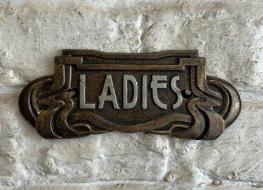 Art Nouveau Ladies sign