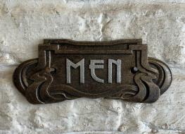 Art Nouveau Men sign