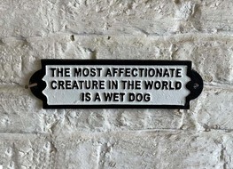 wet dog plaque