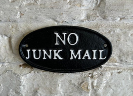 No junk mail sign