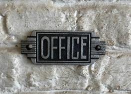 Art Deco Office sign