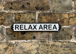 Relax area sign