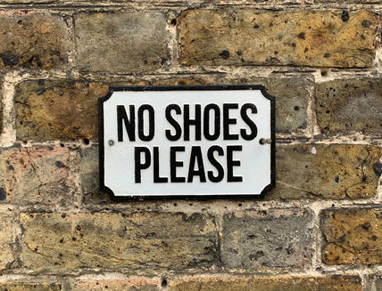 No Shoes Please Sign - Cast Iron Wholesale