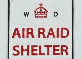 air raid shelter sign