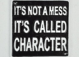 character/mess plaque