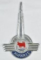 aluminium Morris bonnet logo