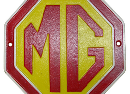 MG wall plaque